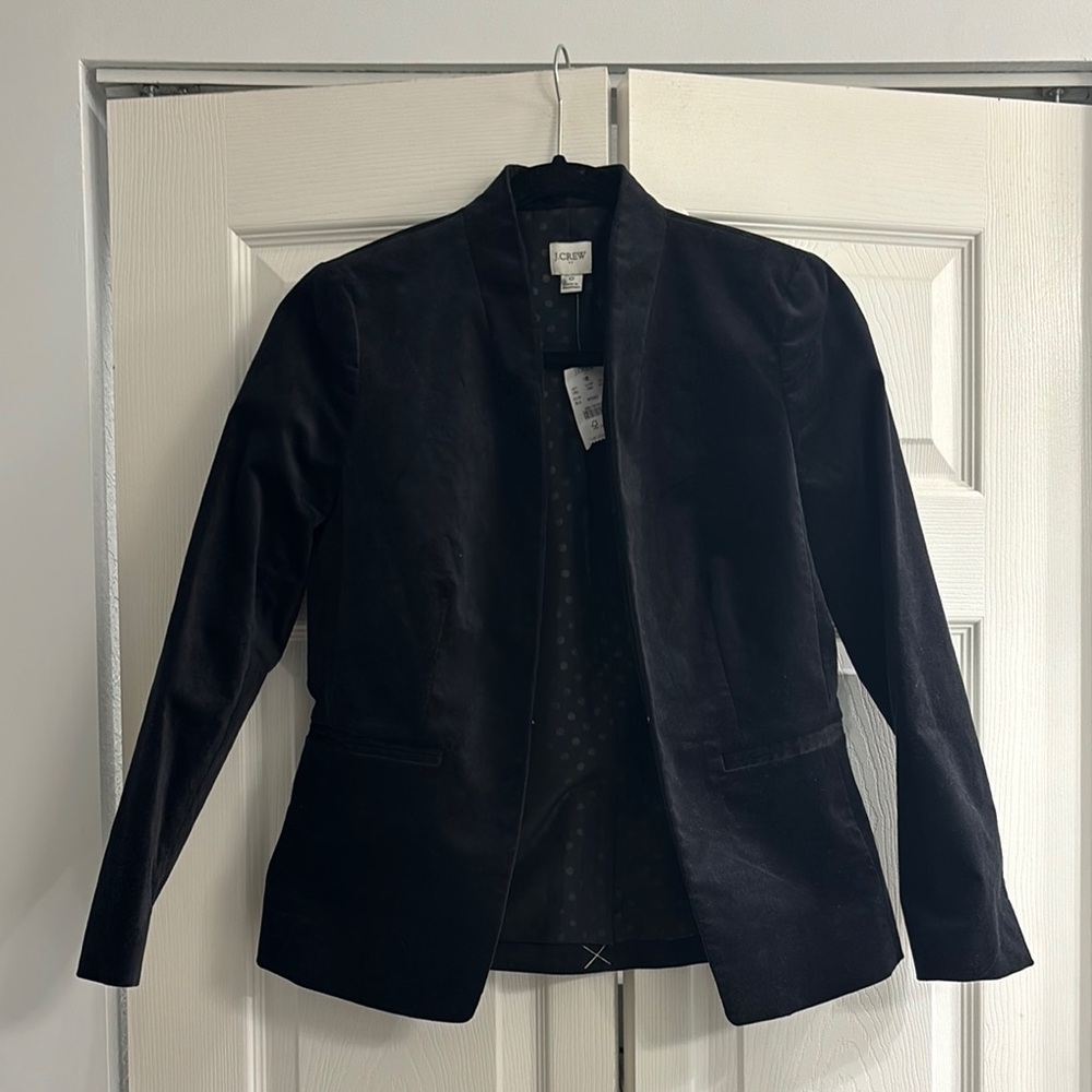 J. Crew Black Blazer Modern Minimalist Suit Jacket